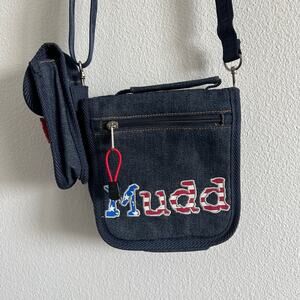 Vintage Mudd Denim Patchwork Crossbody Bag Y2K Late 90's Skater Girl Soft Grunge